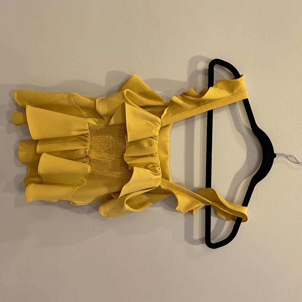 Yellow Ruffled Top - Picture 2 of 2